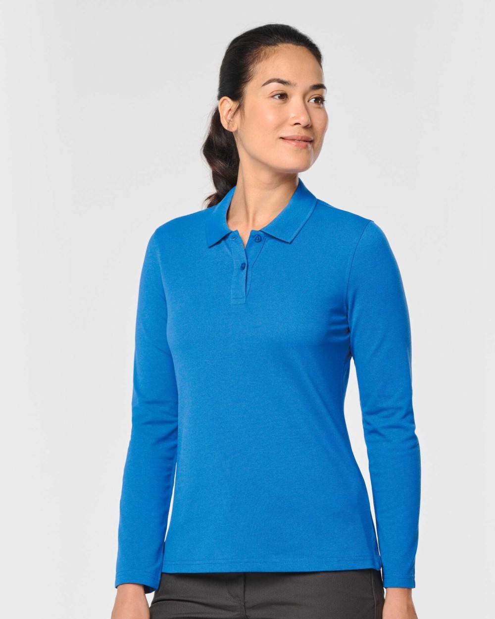 WK. DESIGNED TO WORK Langarm-Polohemd für Damen Poloshirts personalisierbar