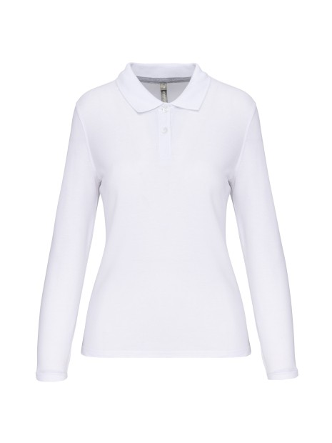 WK. DESIGNED TO WORK Polo manches longues femme /api/colors/7a92cd2d-10d2-40b4-928b-296bb7487506 personnalisable