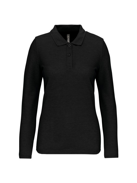 WK. DESIGNED TO WORK Polo manches longues femme /api/colors/b9fdad4a-5e94-45cb-8c03-c08b349b28c3 personnalisable