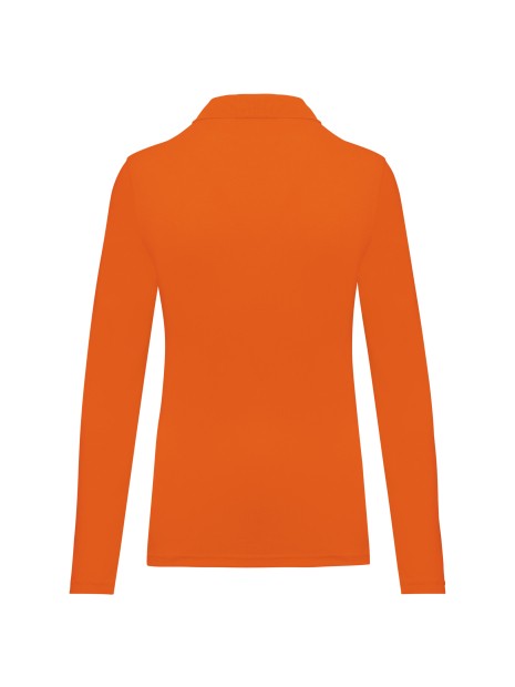 WK. DESIGNED TO WORK Polo manches longues femme /api/colors/d51260d5-b263-4200-988d-ee19f414959e personnalisable