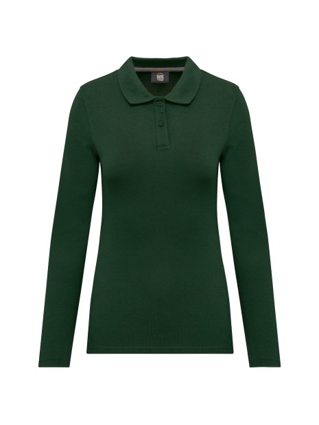 WK. DESIGNED TO WORK Polo manches longues femme /api/colors/04ff5422-733a-4283-80b4-be8cd0eba314 personnalisable