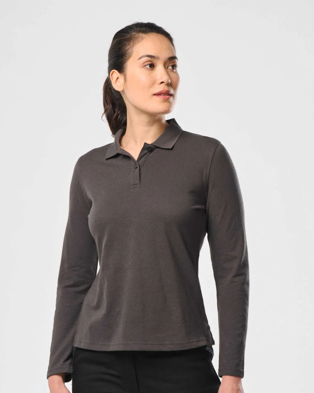 Polo's WK. DESIGNED TO WORK Damespolo lange mouwen voor bedrukking &amp; borduring