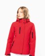 KARIBAN Damenparka Softshell wattiert mit Kapuze Softshells personalisierbar