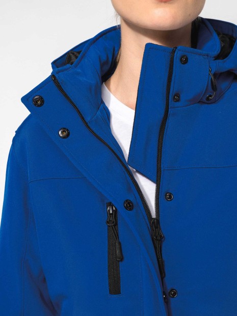 Softshells à personnaliser KARIBAN Parka softshell doublée capuche femme 