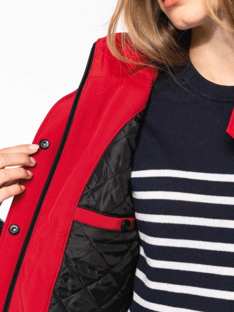 Softshells à personnaliser KARIBAN Parka softshell doublée capuche femme 