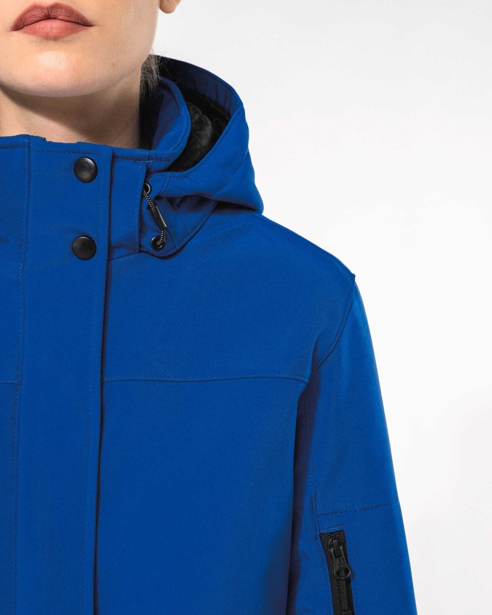 Softshells personnalisable KARIBAN Parka softshell doublée capuche femme