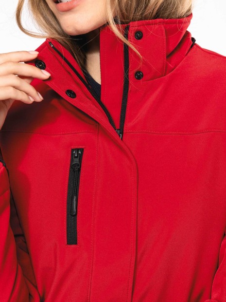Softshells à personnaliser KARIBAN Parka softshell doublée capuche femme 