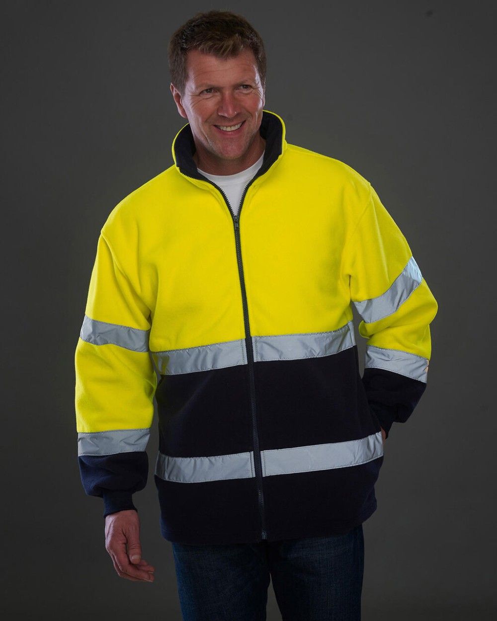 Laines polaires personnalisable YOKO Fluo 2-Tone Fleece Jacket