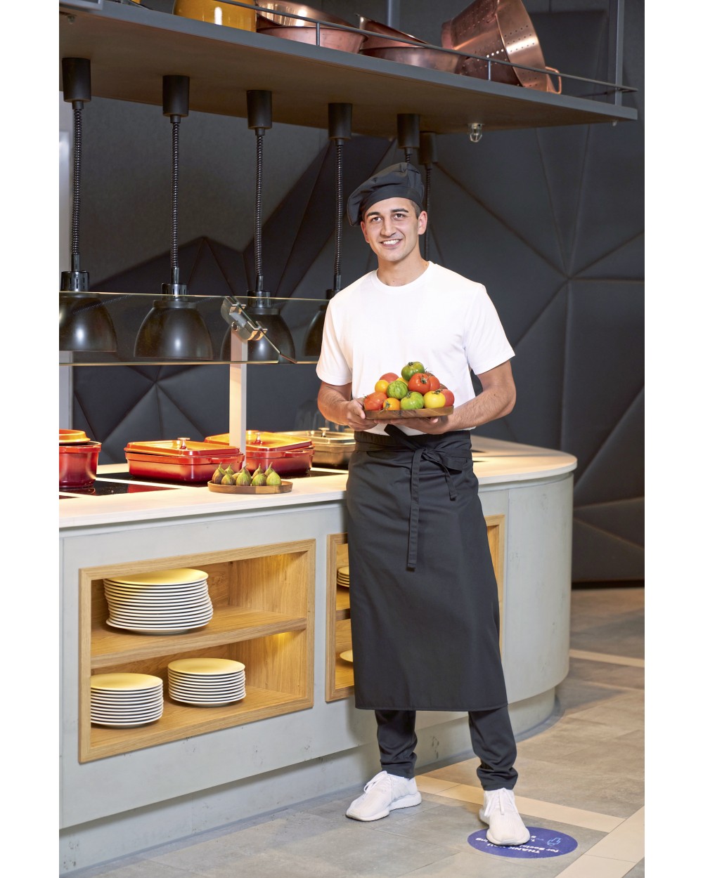Schorten CG INTERNATIONAL Bistro Apron Roma 80 GreeNature voor bedrukking &amp; borduring