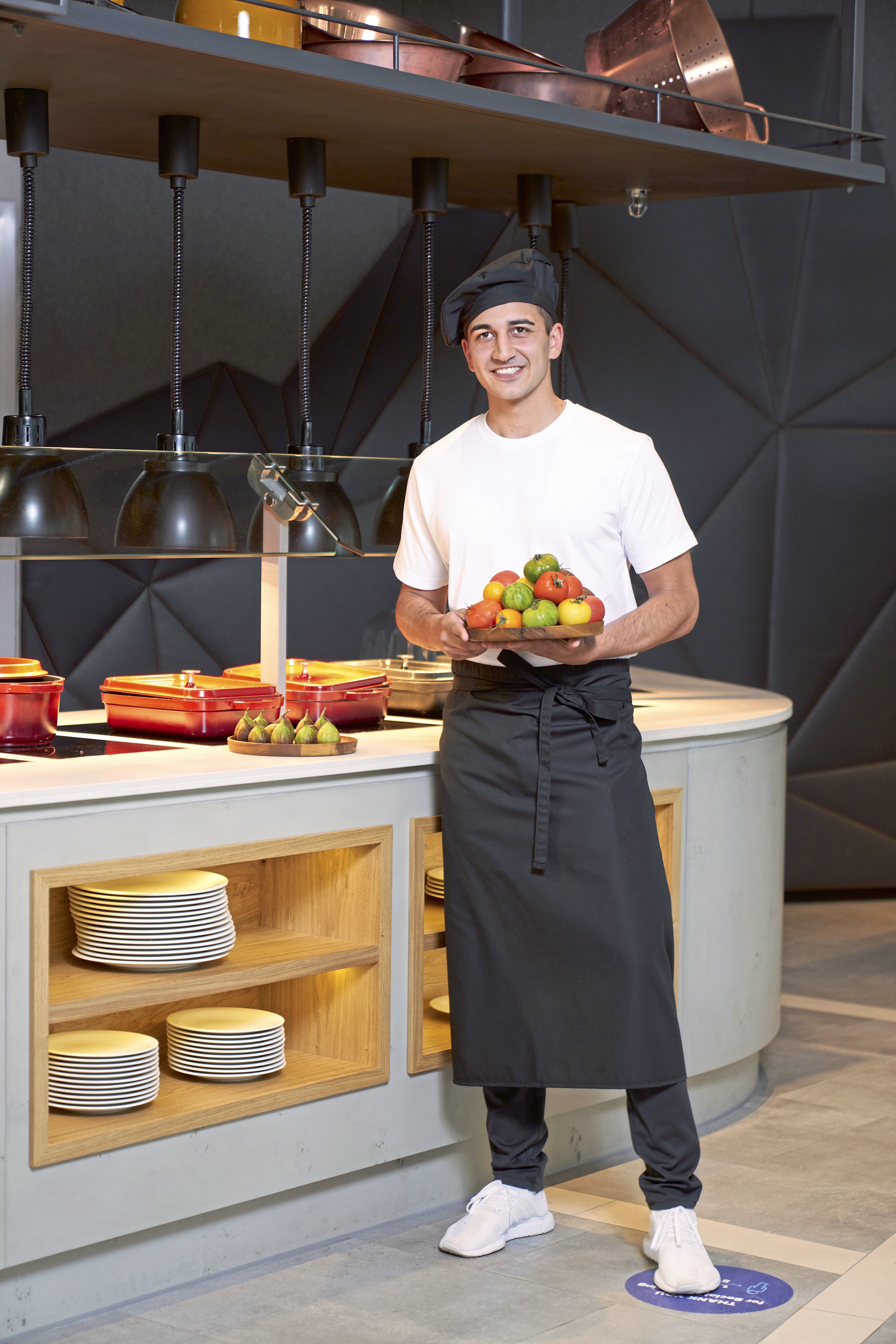 Schorten CG INTERNATIONAL Bistro Apron Roma 80 GreeNature voor bedrukking &amp; borduring