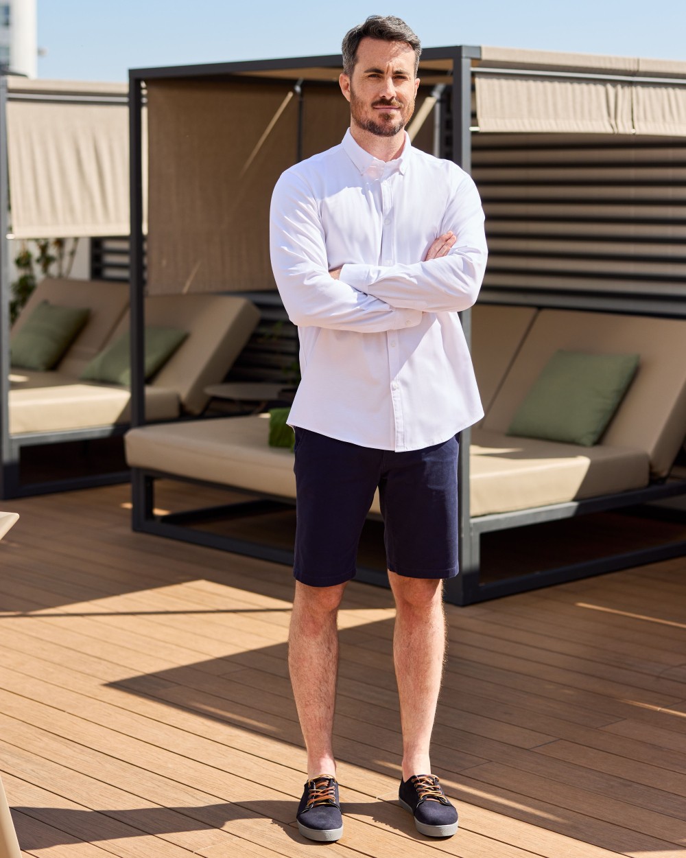 Bermuda's & Shorts VELILLA UNISEX STRETCH CHINO BERMUDA SHORTS voor bedrukking &amp; borduring