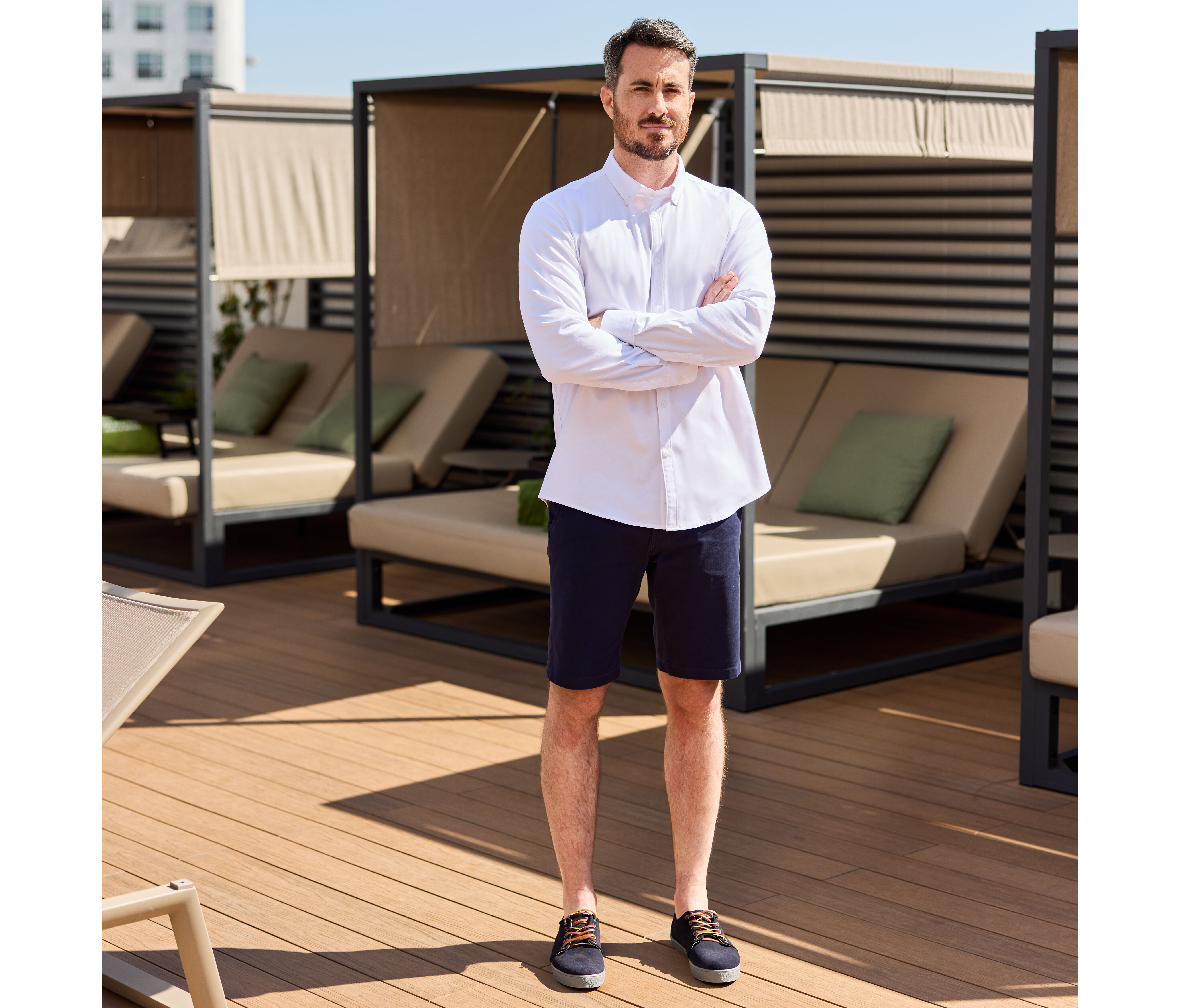 Bermuda's & Shorts VELILLA UNISEX STRETCH CHINO BERMUDA SHORTS voor bedrukking &amp; borduring