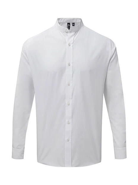 PREMIER Men´s Banded Collar Grandad Long Sleeve Shirt /api/colors/7a92cd2d-10d2-40b4-928b-296bb7487506 personnalisable