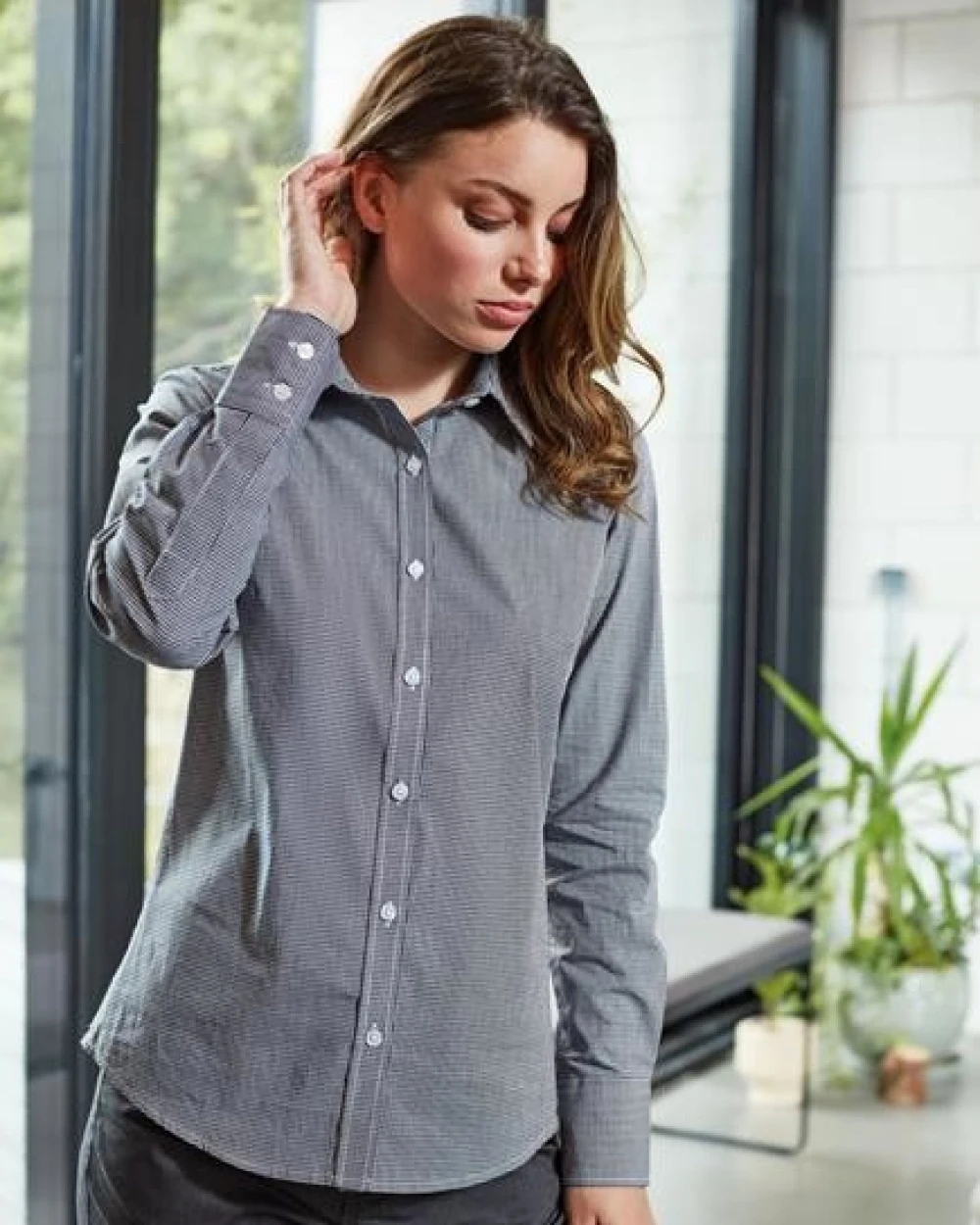 Chemises personnalisable PREMIER Chemise femme micro carreaux "Vichy"