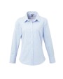 Hemden PREMIER Ladies' long sleeve microcheck gingham shirt voor bedrukking &amp; borduring