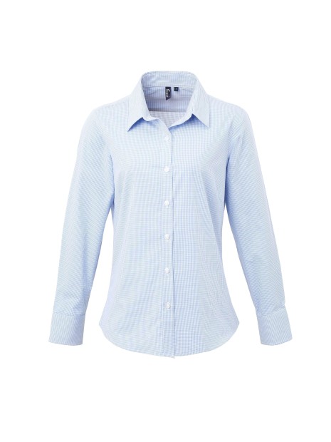 PREMIER Chemise femme micro carreaux "Vichy" /api/colors/285a1984-3f24-4c4c-af41-a1049c122f13 personnalisable