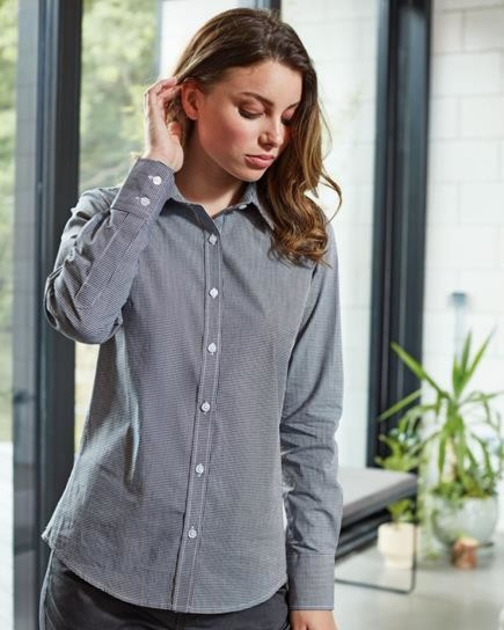 Chemises personnalisable PREMIER Chemise femme micro carreaux "Vichy"