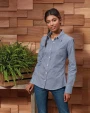 PREMIER Ladies' long sleeve microcheck gingham shirt Hemden personalisierbar