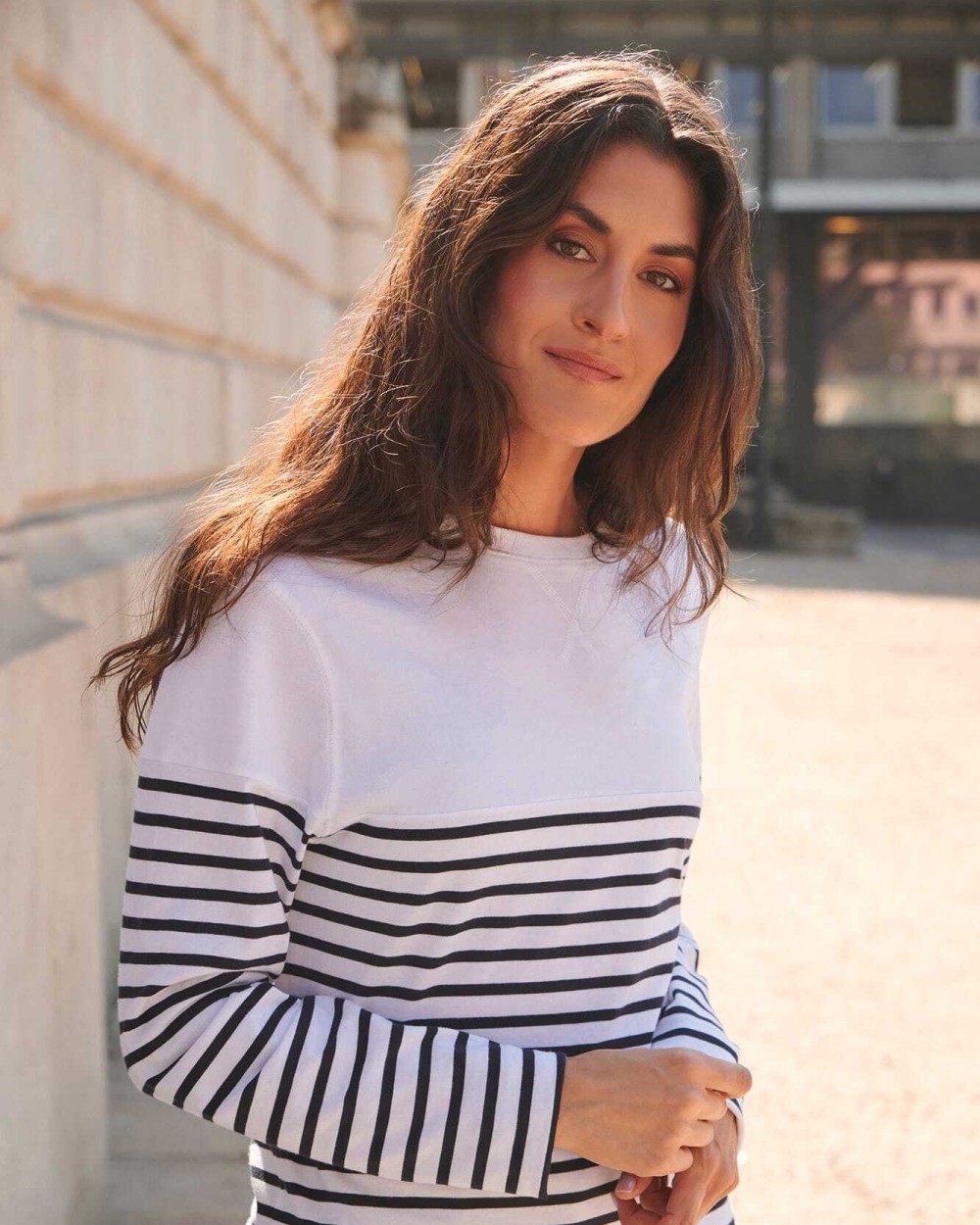 T-Shirts personnalisable FRONT ROW T-shirt breton à manches longues