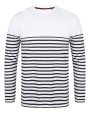 T-shirts FRONT ROW Gestreept T-shirt met lange mouwen voor bedrukking &amp; borduring