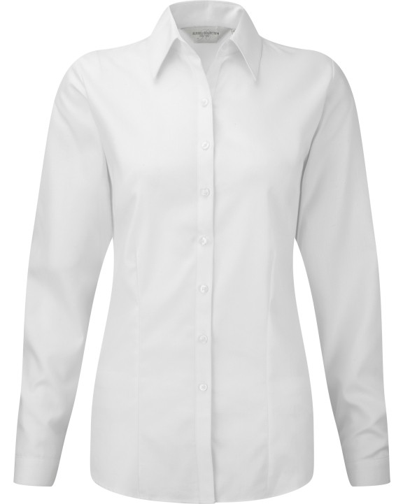 RUSSELL Ladies Long Sleeve Herringbone Shirt Hemden personalisierbar