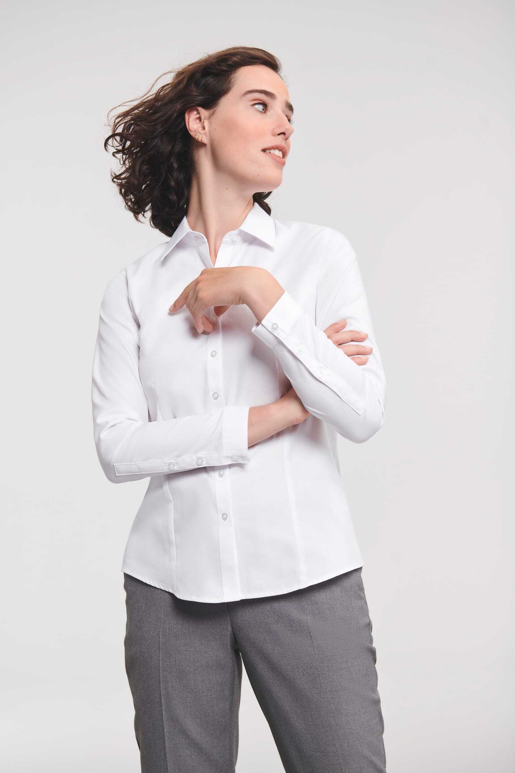 Chemises personnalisable RUSSELL Chemise femme manche longues à chevrons