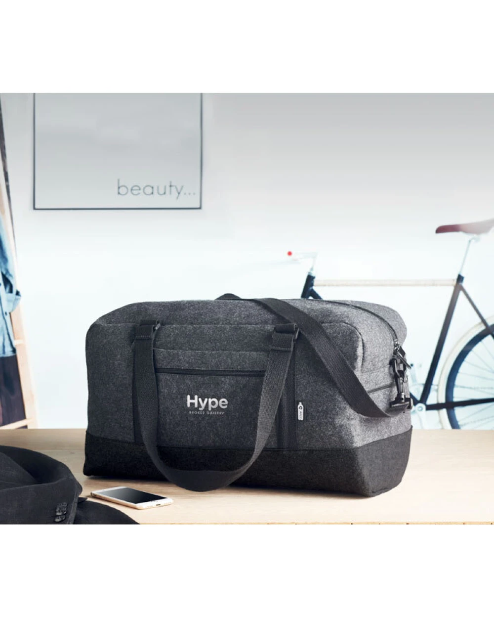 4DO Weekender RPET-Filz Taschen personalisierbar