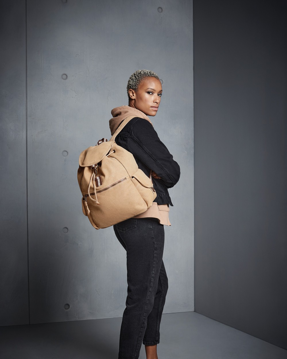 Sacs & Bagagerie personnalisable QUADRA Sac à dos vintage en toile