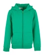 BUILD YOUR BRAND Kids´ Organic Basic Zip Hoody Sweatshirts personalisierbar