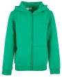 BUILD YOUR BRAND Kids´ Organic Basic Zip Hoody Sweatshirts personalisierbar