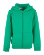 BUILD YOUR BRAND Kids´ Organic Basic Zip Hoody Sweatshirts personalisierbar