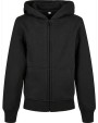 BUILD YOUR BRAND Kids´ Organic Basic Zip Hoody Sweatshirts personalisierbar