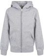 BUILD YOUR BRAND Kids´ Organic Basic Zip Hoody Sweatshirts personalisierbar