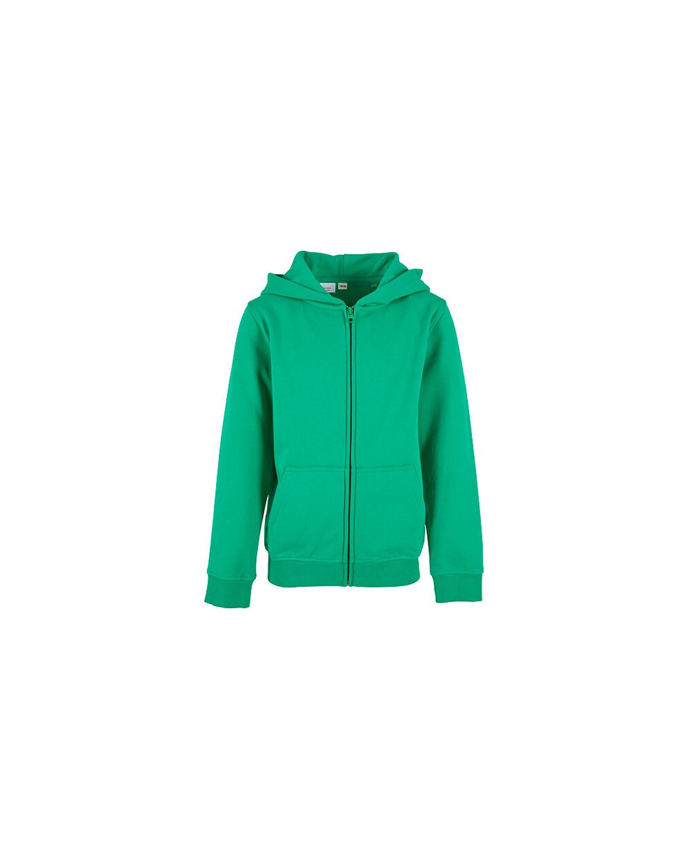 BUILD YOUR BRAND Kids´ Organic Basic Zip Hoody Sweatshirts personalisierbar