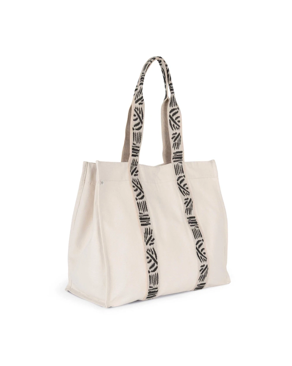 Tassen & Zakken KIMOOD Grote gerecyclede shopper met neep voor bedrukking &amp; borduring