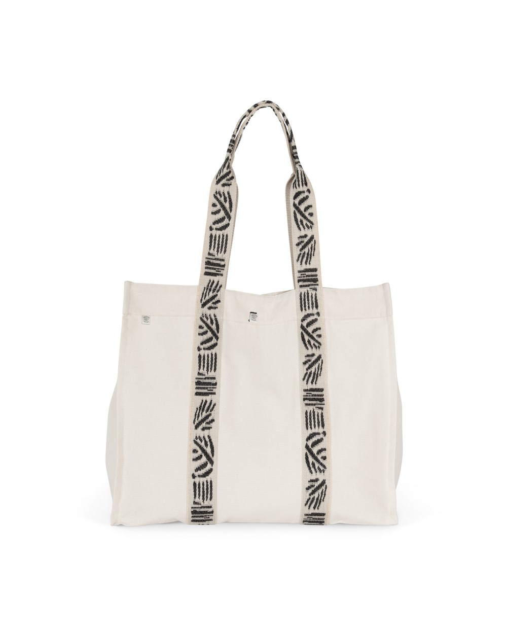 Tassen & Zakken KIMOOD Grote gerecyclede shopper met neep voor bedrukking &amp; borduring