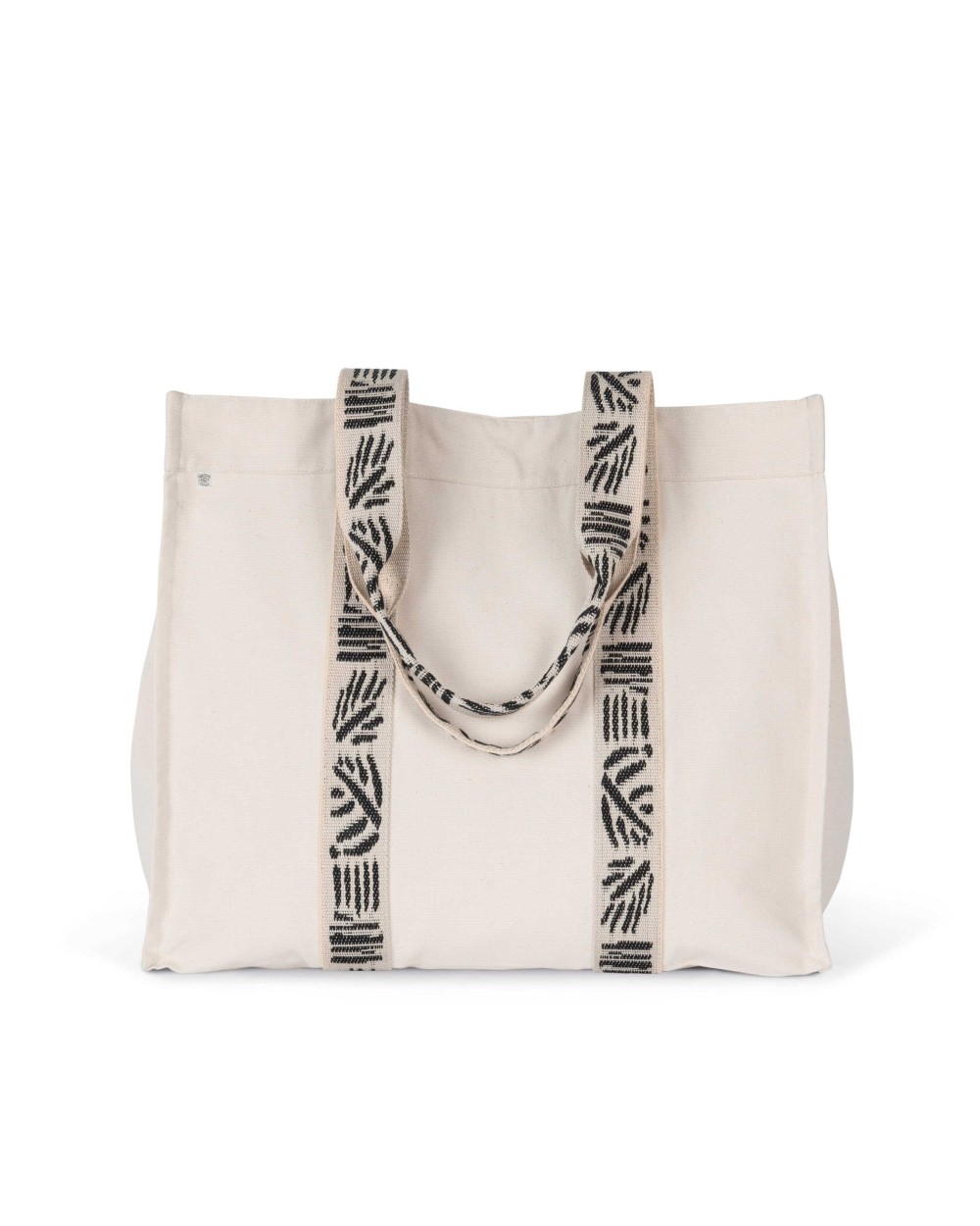 Tassen & Zakken KIMOOD Grote gerecyclede shopper met neep voor bedrukking &amp; borduring