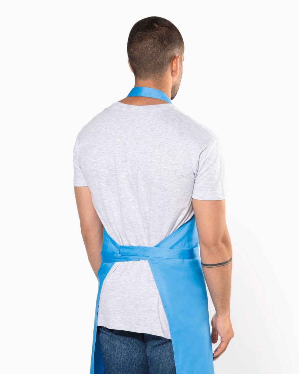 KARIBAN Schürze aus mischgewebe ohne Tasche Schürzen personalisierbar