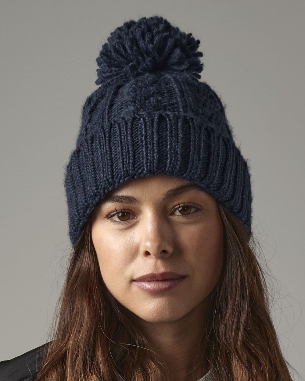 Mutsen BEECHFIELD CABLE KNIT MELANGE BEANIE voor bedrukking &amp; borduring