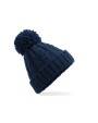 BEECHFIELD CABLE KNIT MELANGE BEANIE Mützen personalisierbar