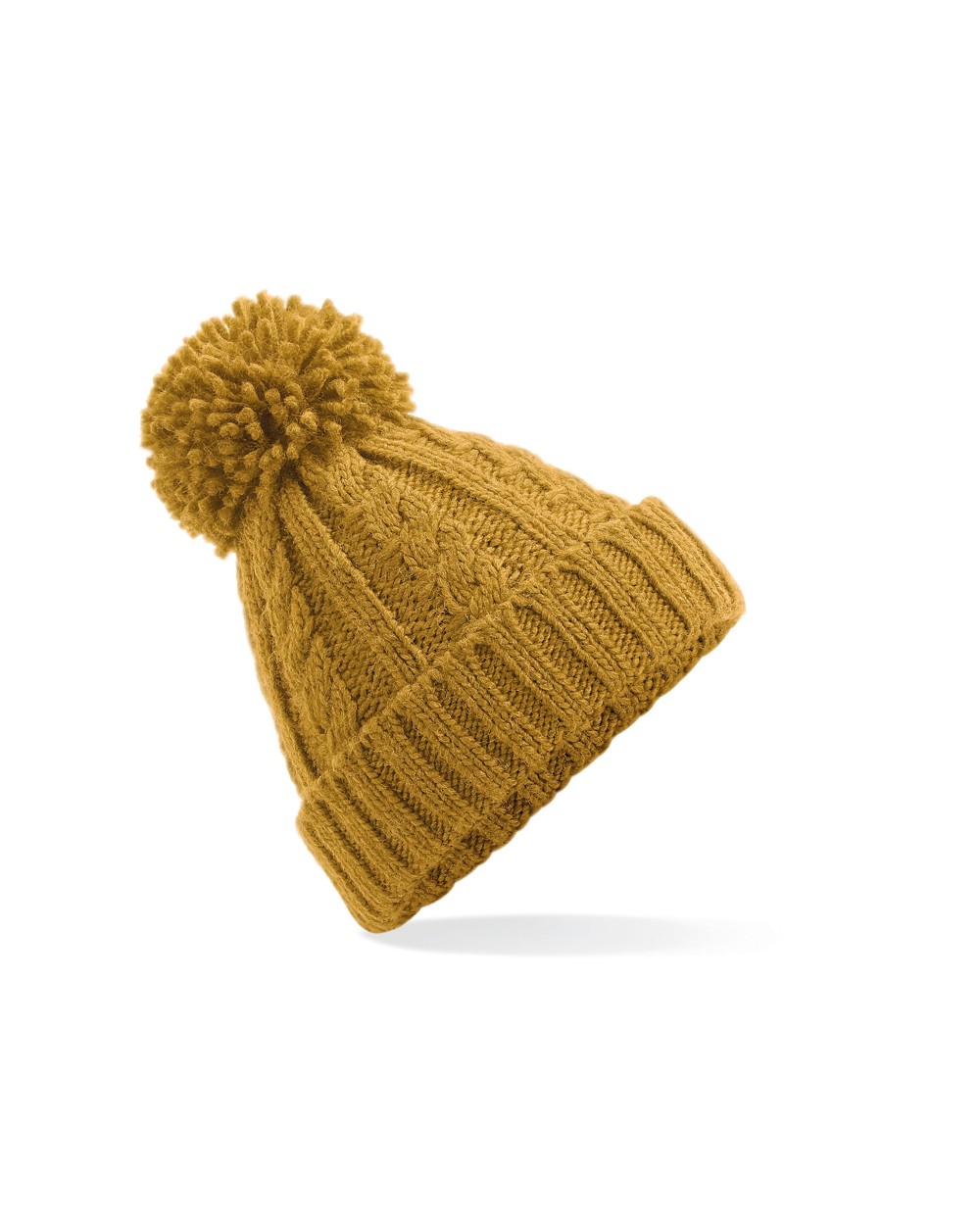 BEECHFIELD CABLE KNIT MELANGE BEANIE Mützen personalisierbar