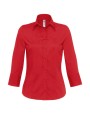 Chemises personnalisable B&C Milano/women Popelin Shirt 3/4 sleeves