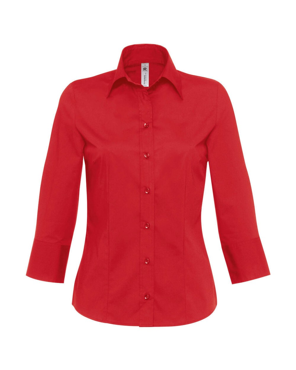 Chemises personnalisable B&C Milano/women Popelin Shirt 3/4 sleeves