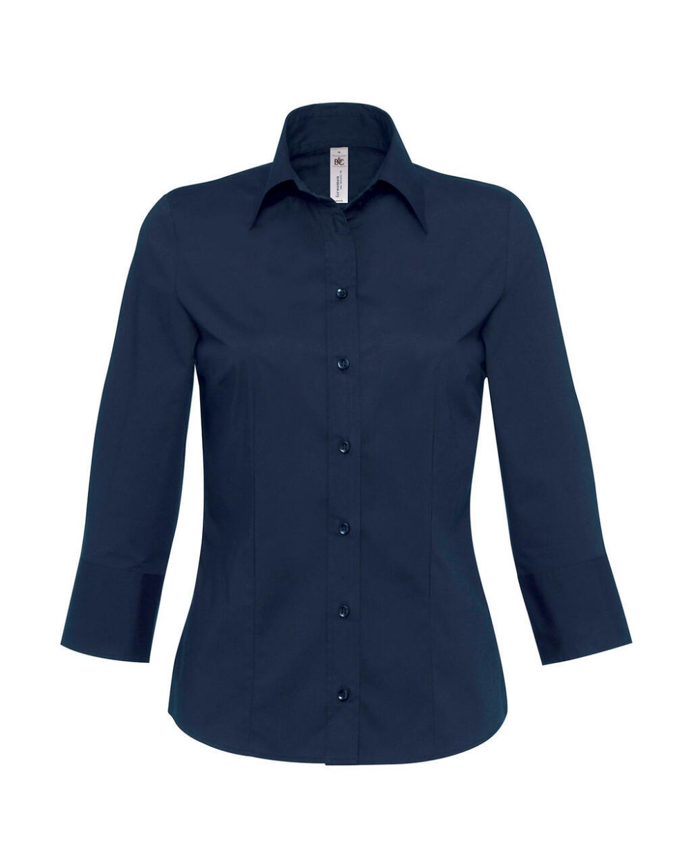 Chemises personnalisable B&C Milano/women Popelin Shirt 3/4 sleeves