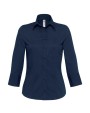 B&C Milano/women Popelin Shirt 3/4 sleeves Hemden personalisierbar