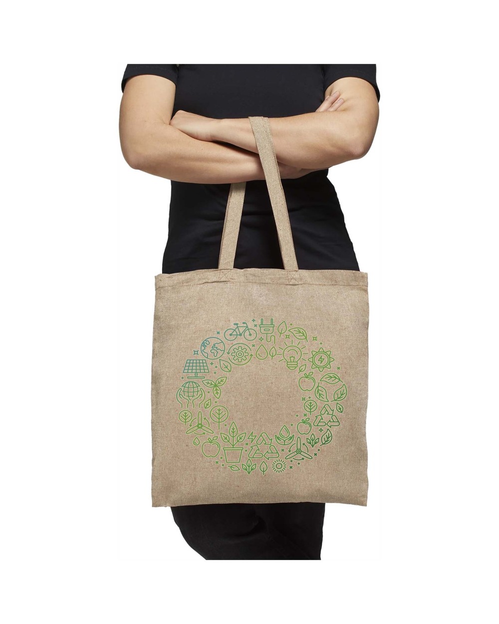 Tote bags 4DO Pheebs 150 g/m² gerecyclede draagtas 7L voor bedrukking &amp; borduring