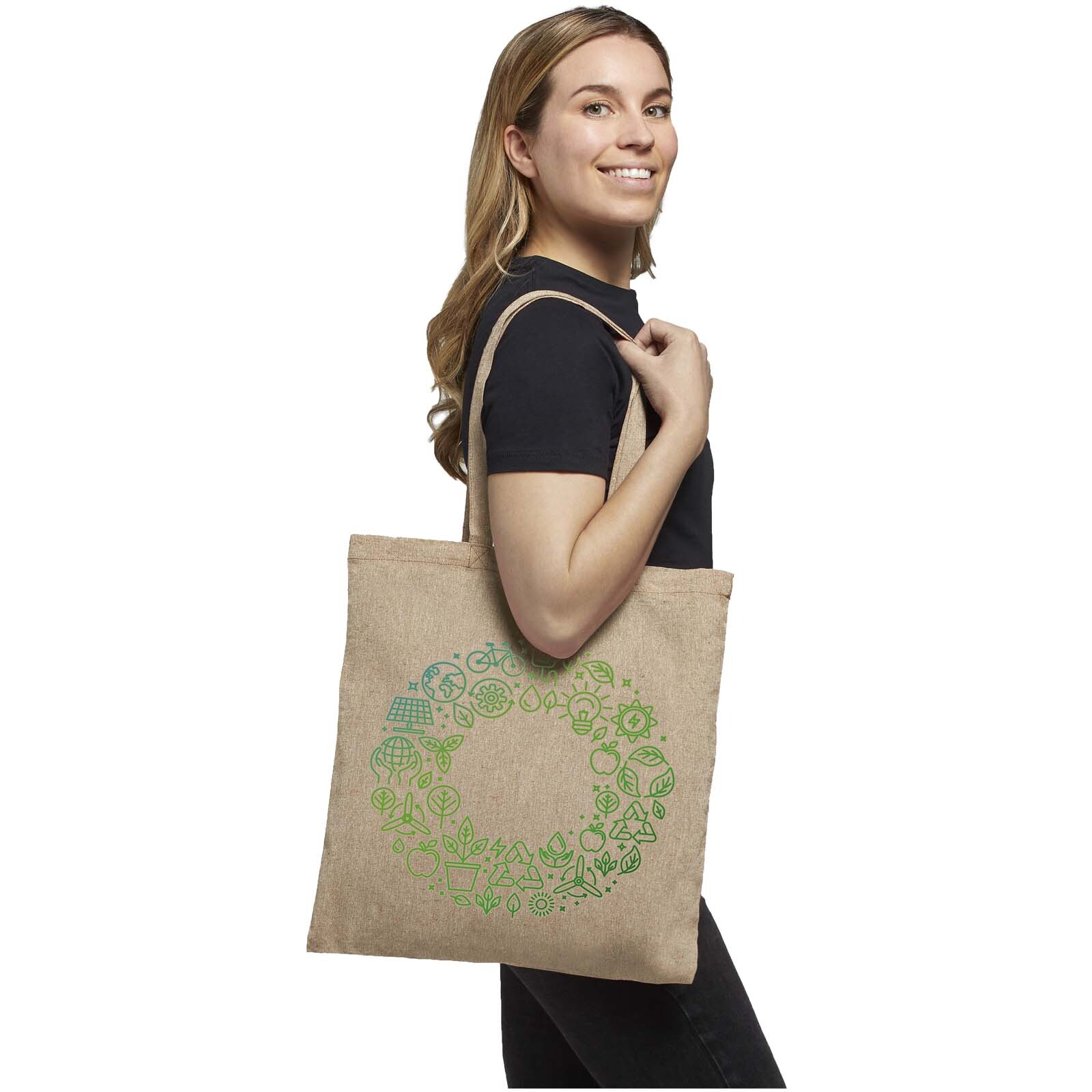 Tote bags personnalisable 4DO Sac shopping  recyclé Pheebs 150 g/m² 7L
