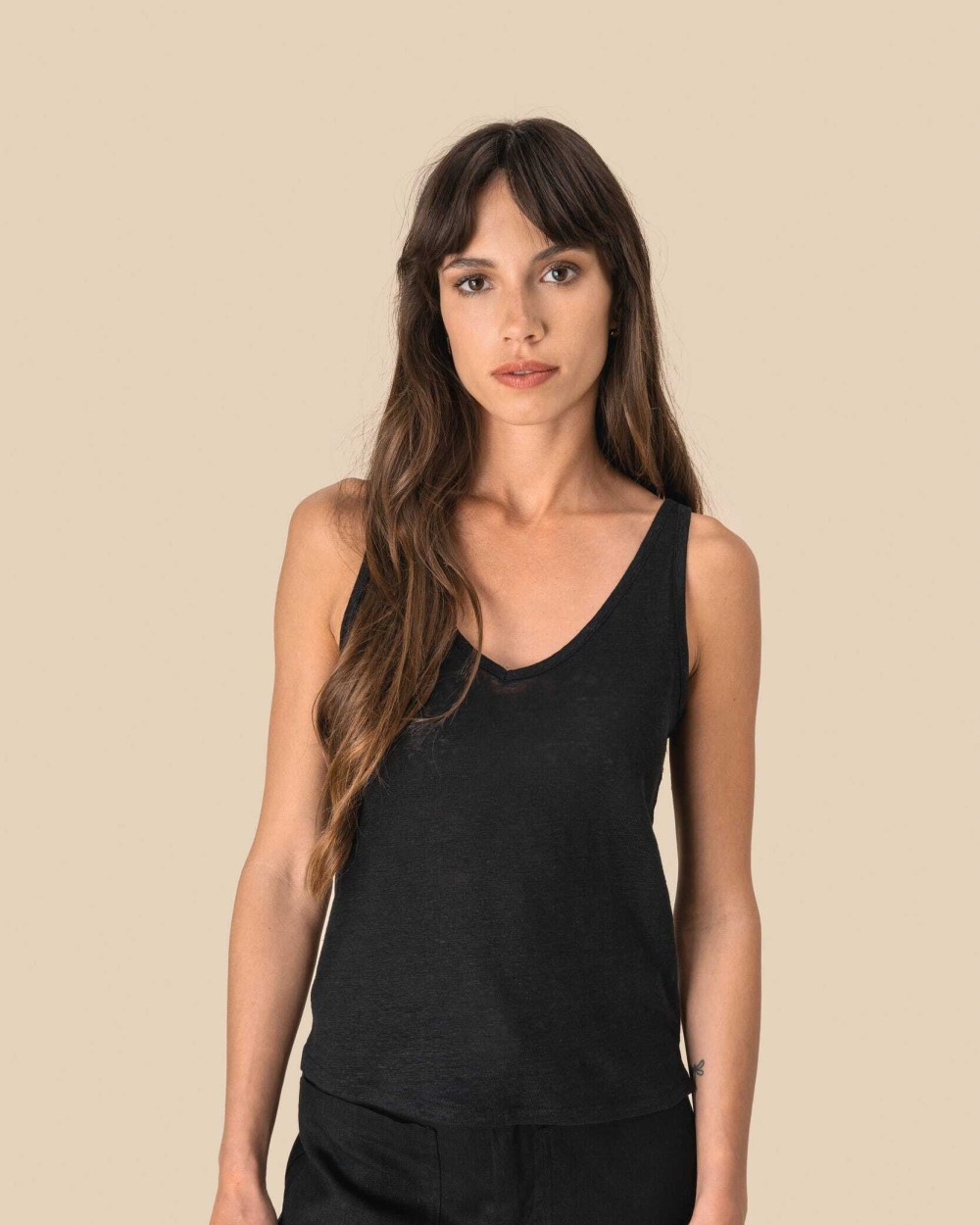 SPASSO Achselhemd aus Leinen für Damen T-Shirts personalisierbar