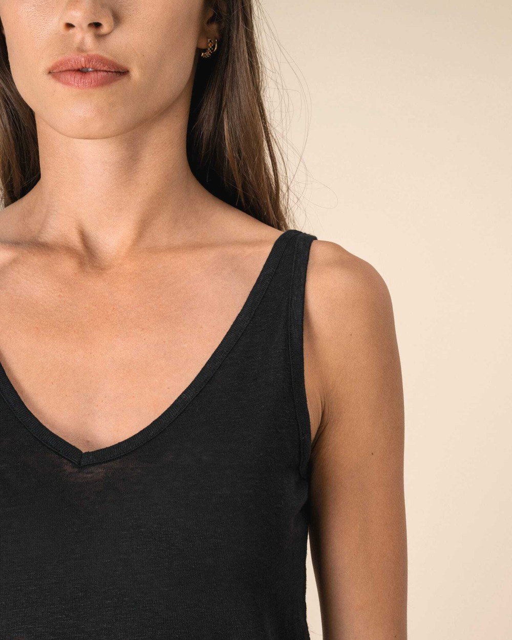SPASSO Achselhemd aus Leinen für Damen T-Shirts personalisierbar