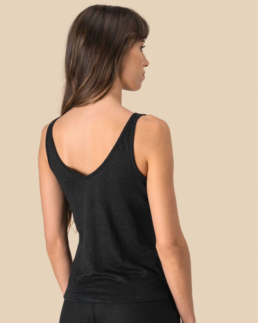 SPASSO Achselhemd aus Leinen für Damen T-Shirts personalisierbar